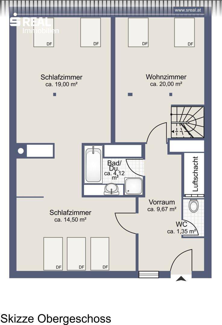 Plan Obergeschoss