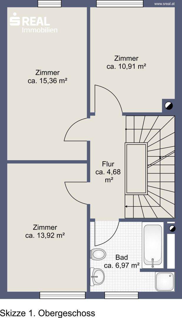 Plan 1. Obergeschoss