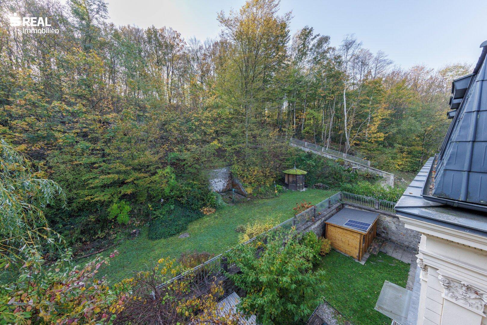 Blick vom Balkon
