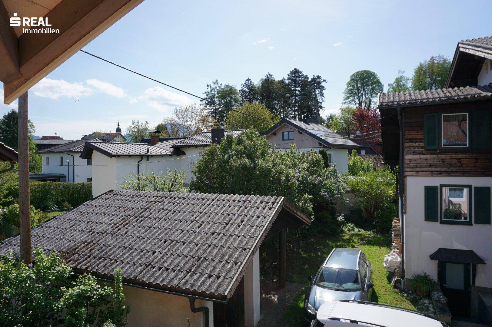 Ausblick vom Obergeschoss Richtung Osten