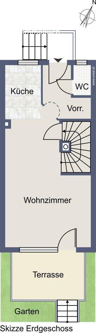 Planskizze Erdgeschoss