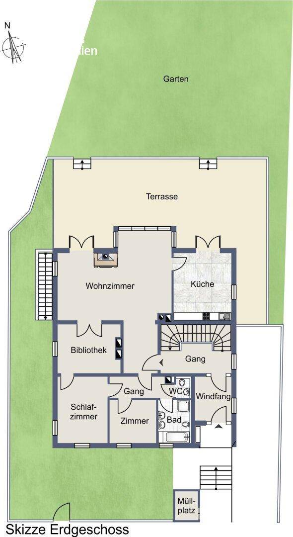 Plan Erdgeschoss