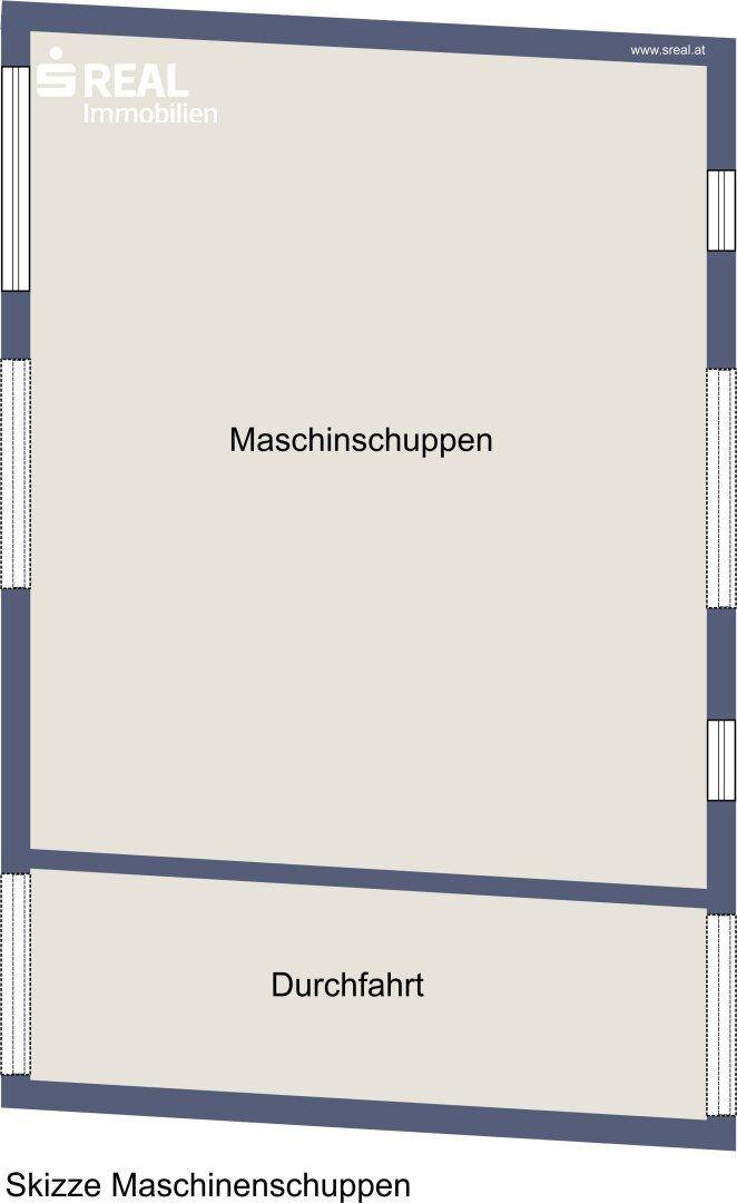 Planskizze Maschinenschuppen