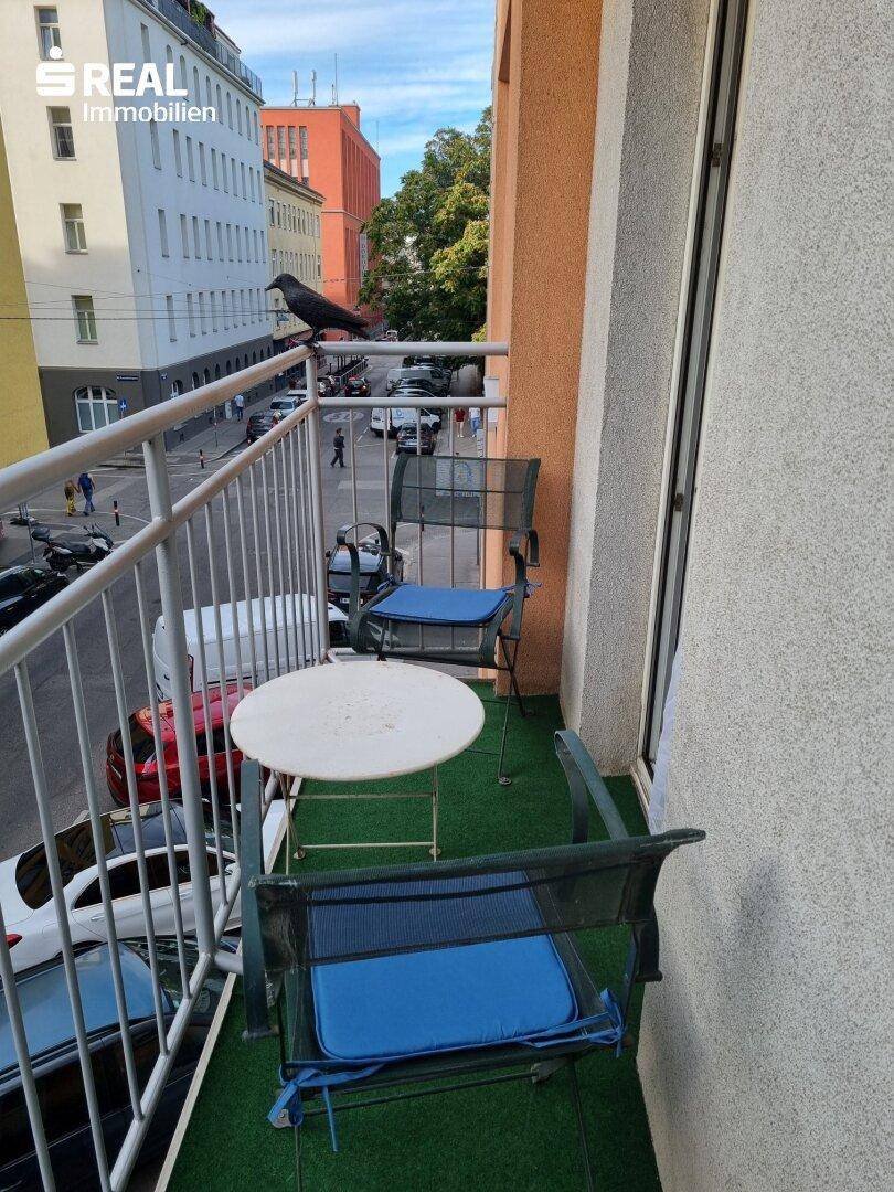 westseitiger Balkon