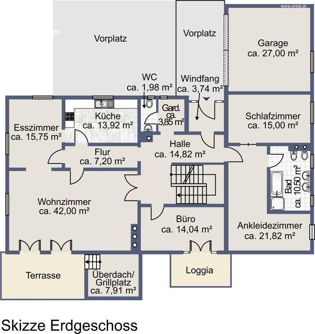 Plan Erdgeschoss
