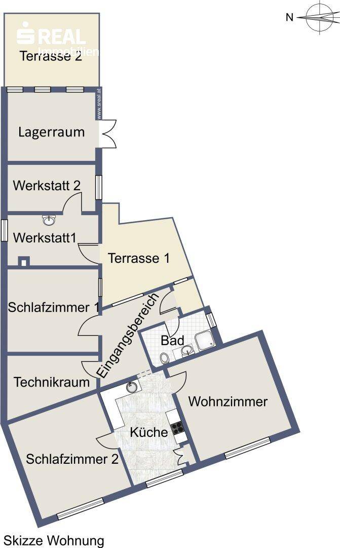 Planskizze Wohnung
