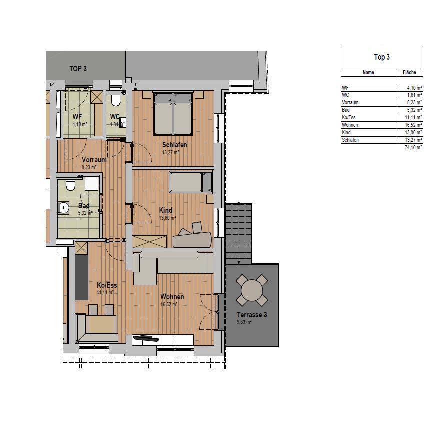 Wohnung - Plan