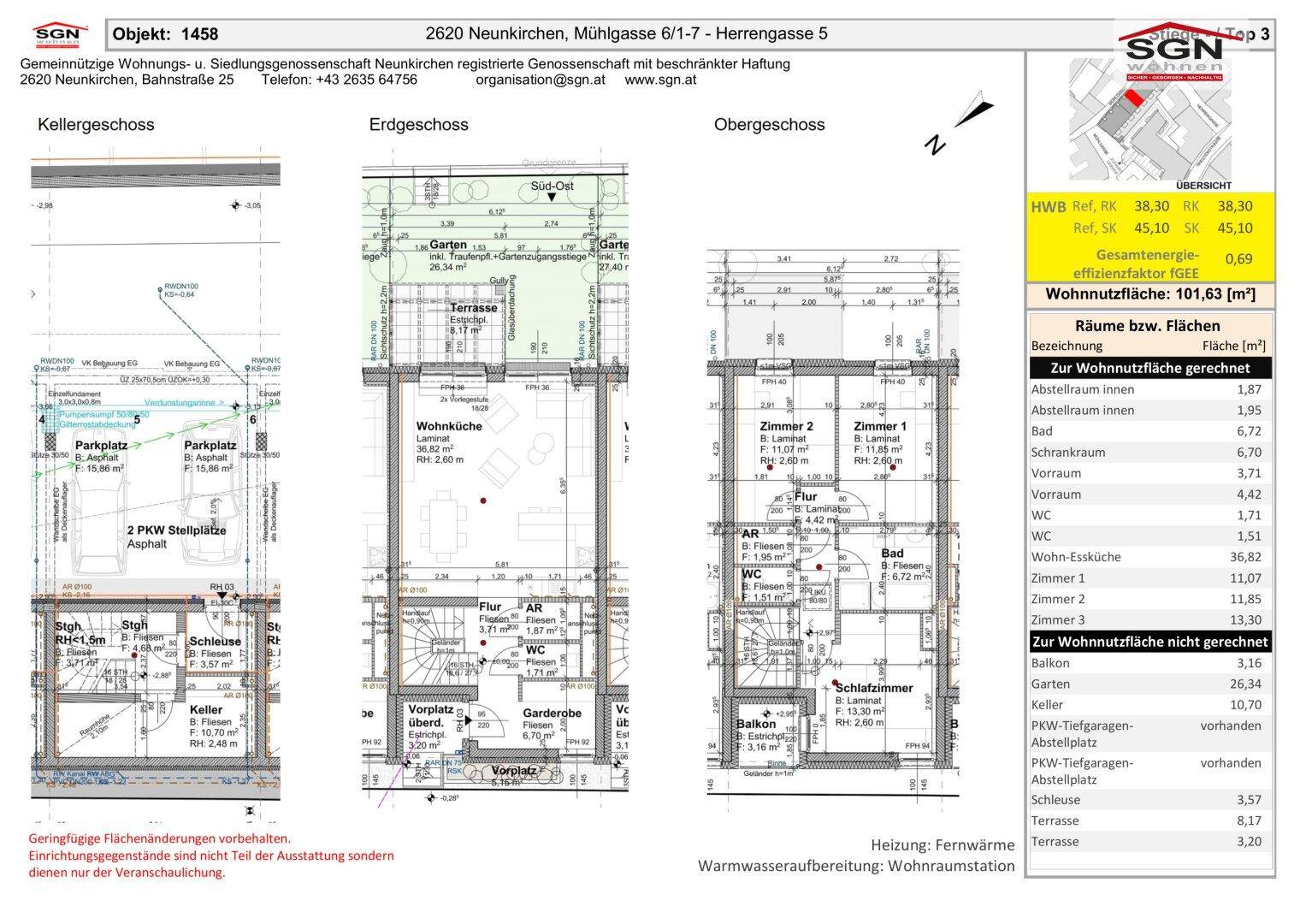Detaillierter Grundrissplan des Erdgeschosses und Obergeschosses mit Flächenangaben und Raumaufteilung.