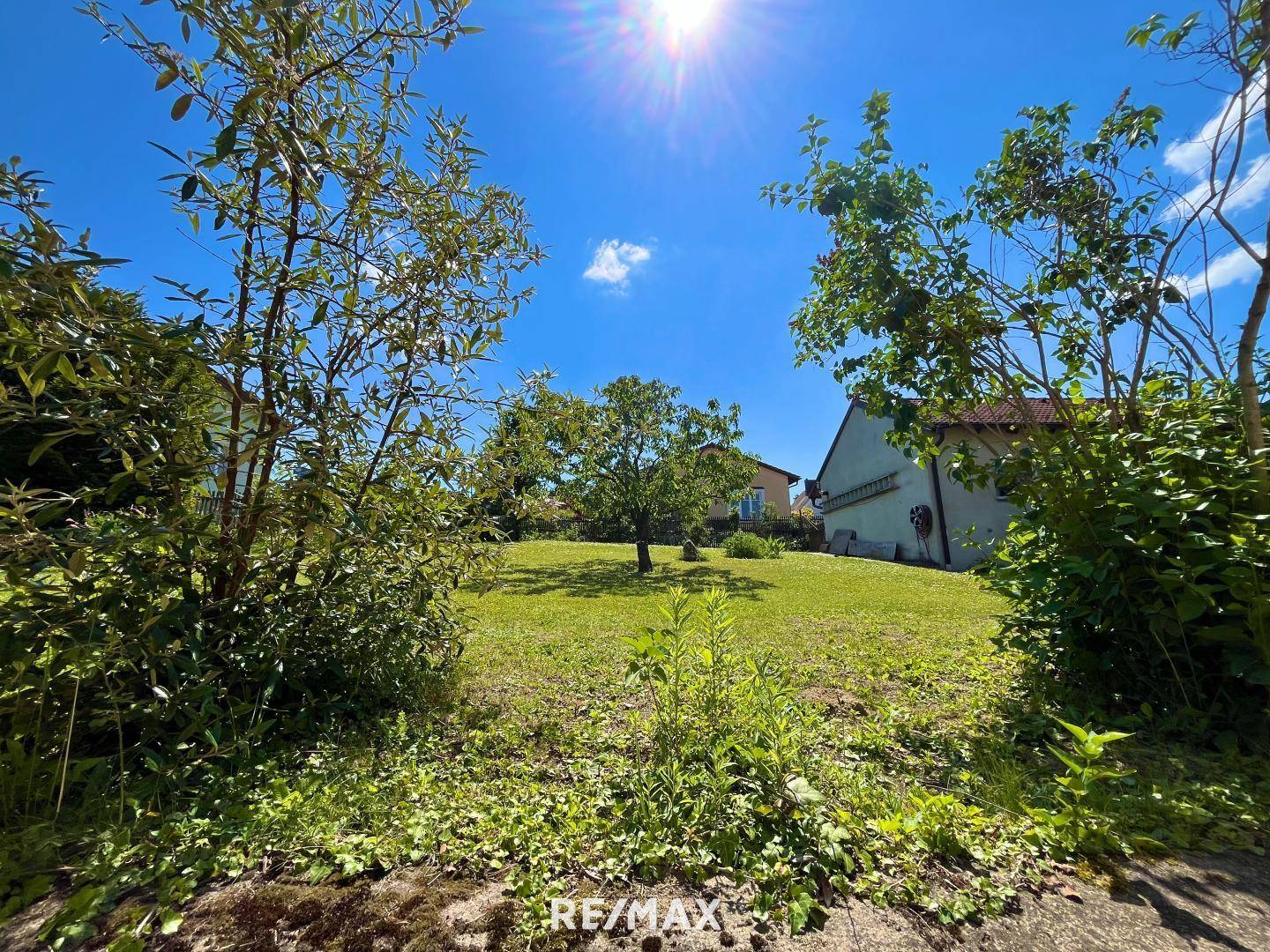 Garten aus Terrassensicht