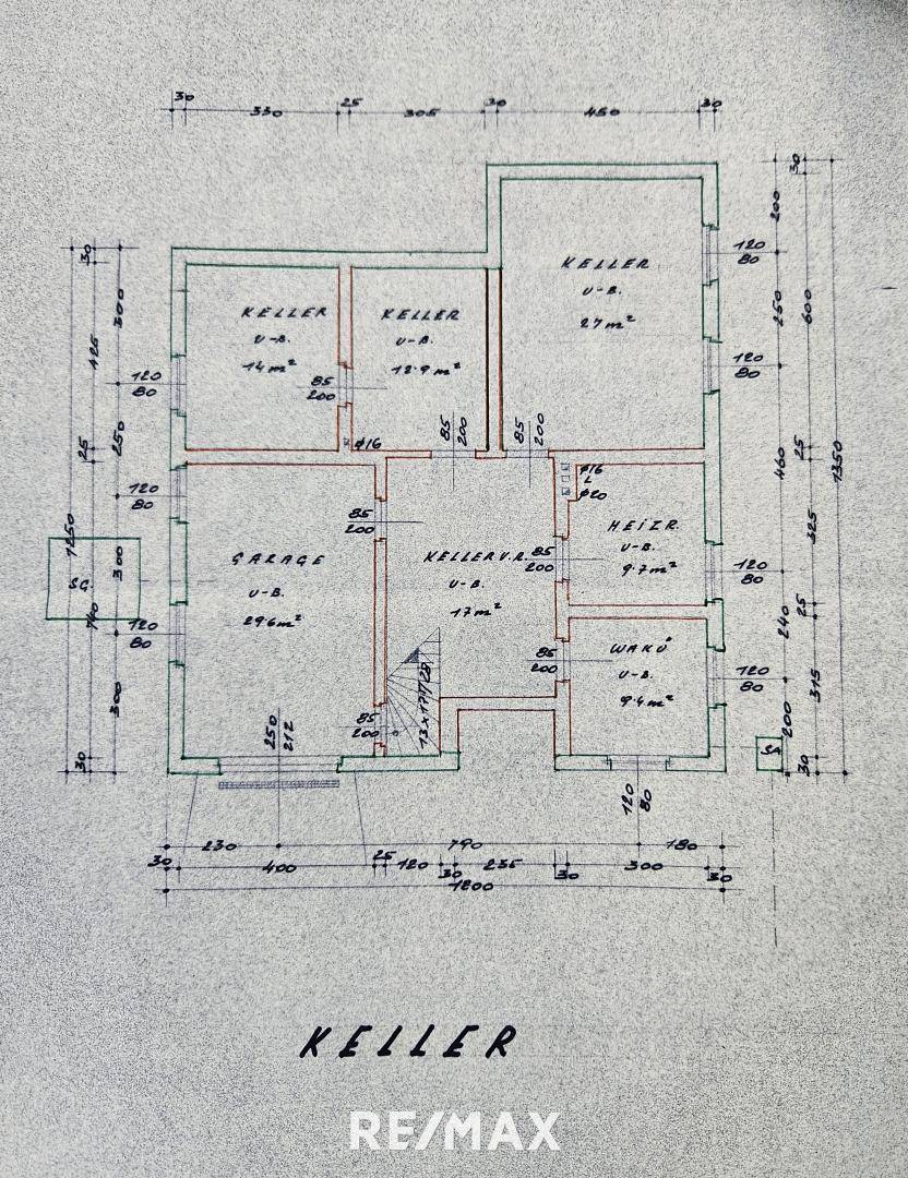 Grundriss Keller