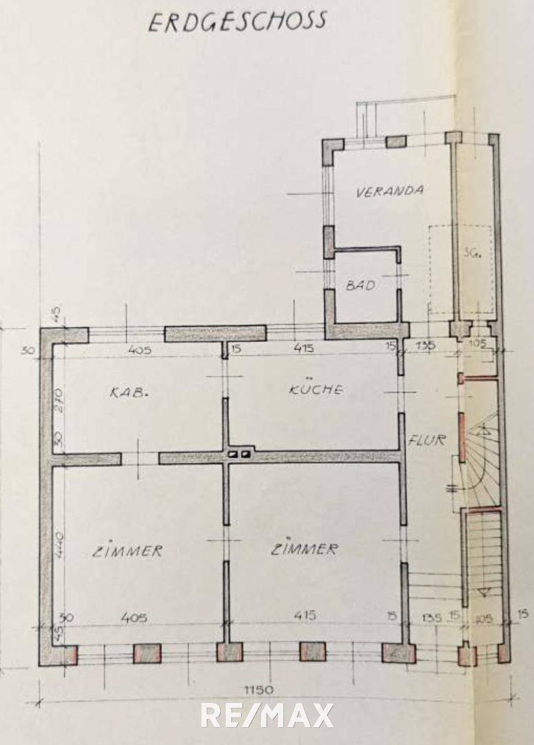 Plan Erdgeschoss