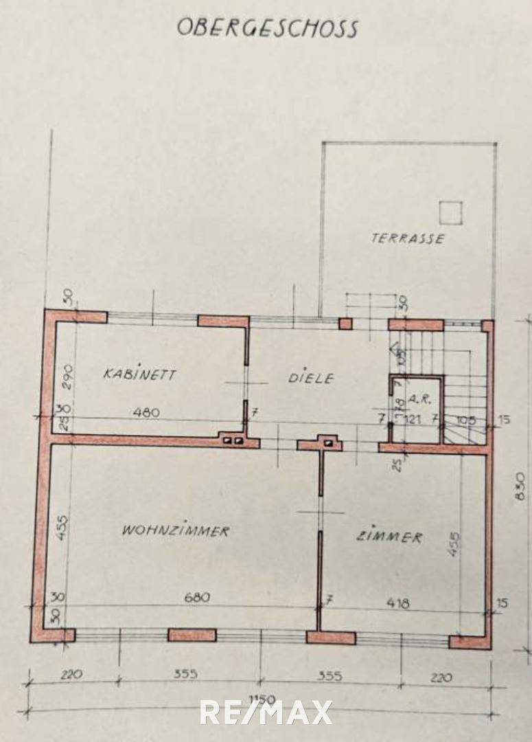 Plan Obergeschoss