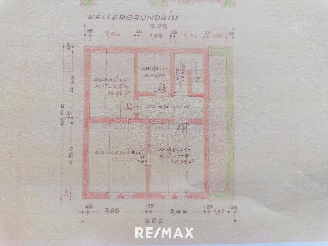 Grundriss Keller