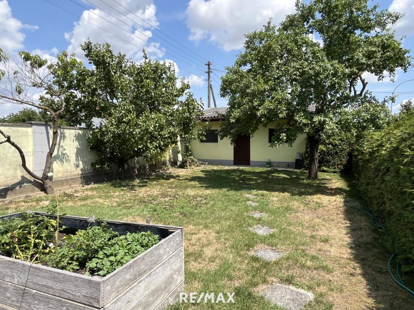 Garten mit vielen Obstbäumen