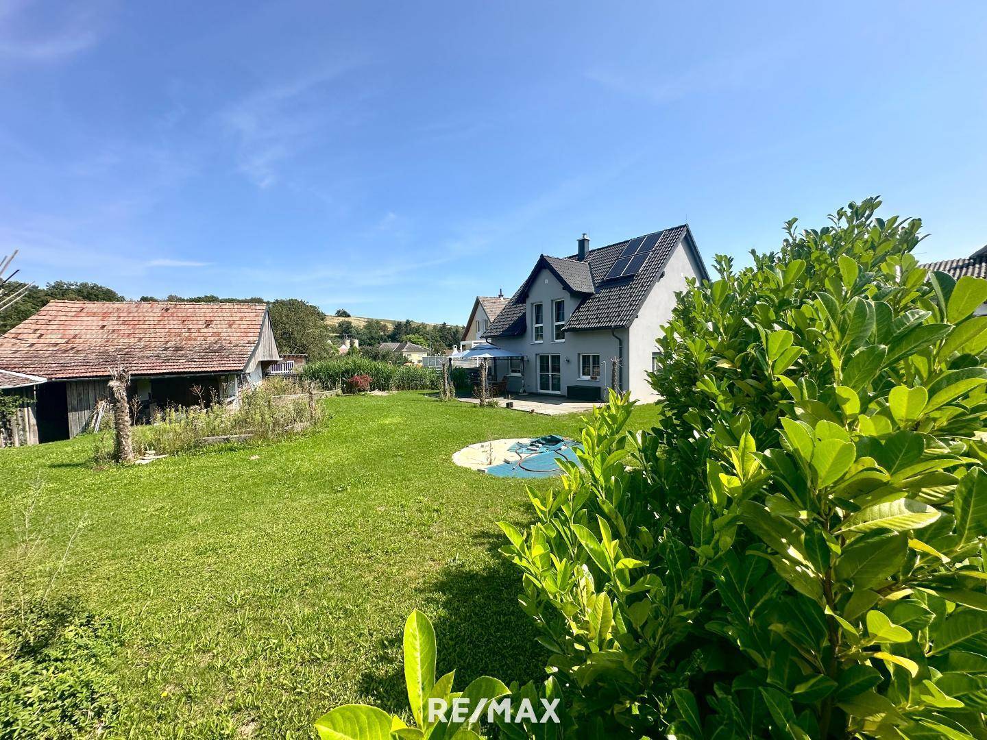 Ansicht Haus gartenseitig
