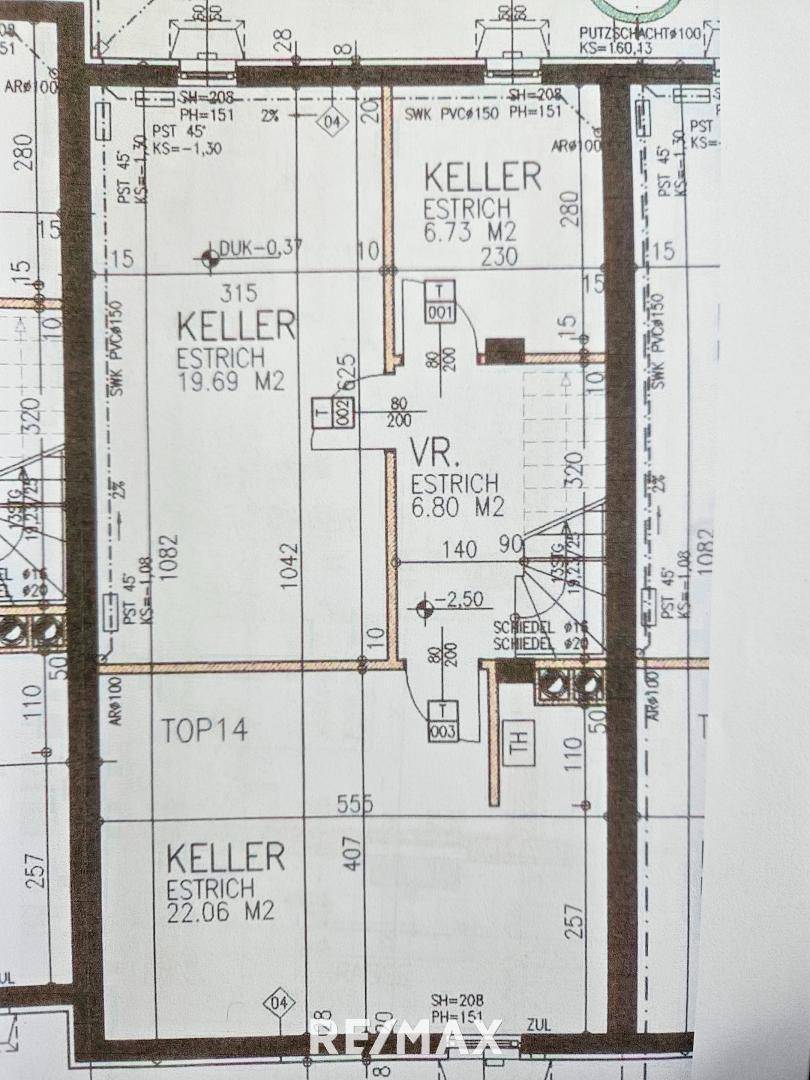 Grundriss Keller