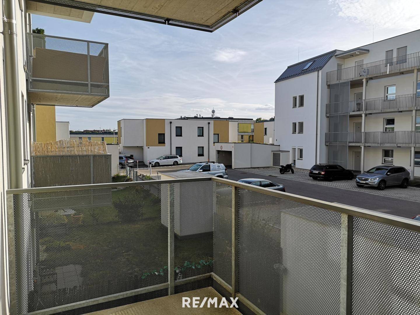 Blick vom Balkon aus