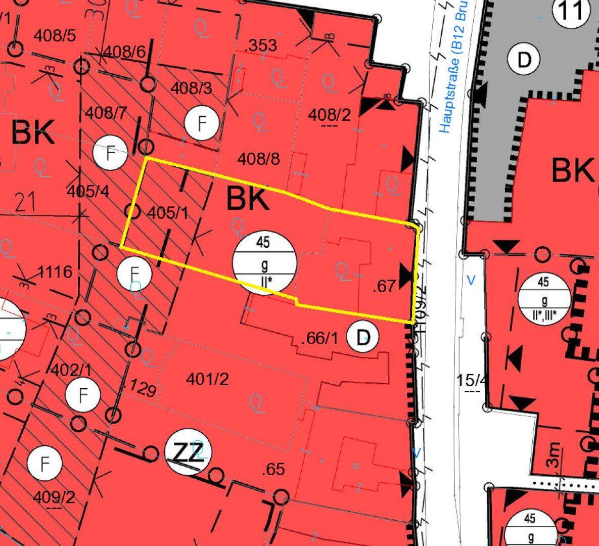 Bauland Kerngebiet in Zentrumszone - für kreative Bauträger! - Ansicht 3