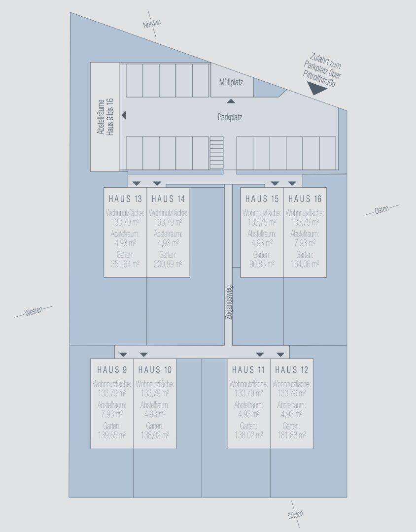 Lageplan Haus 9 bis 16