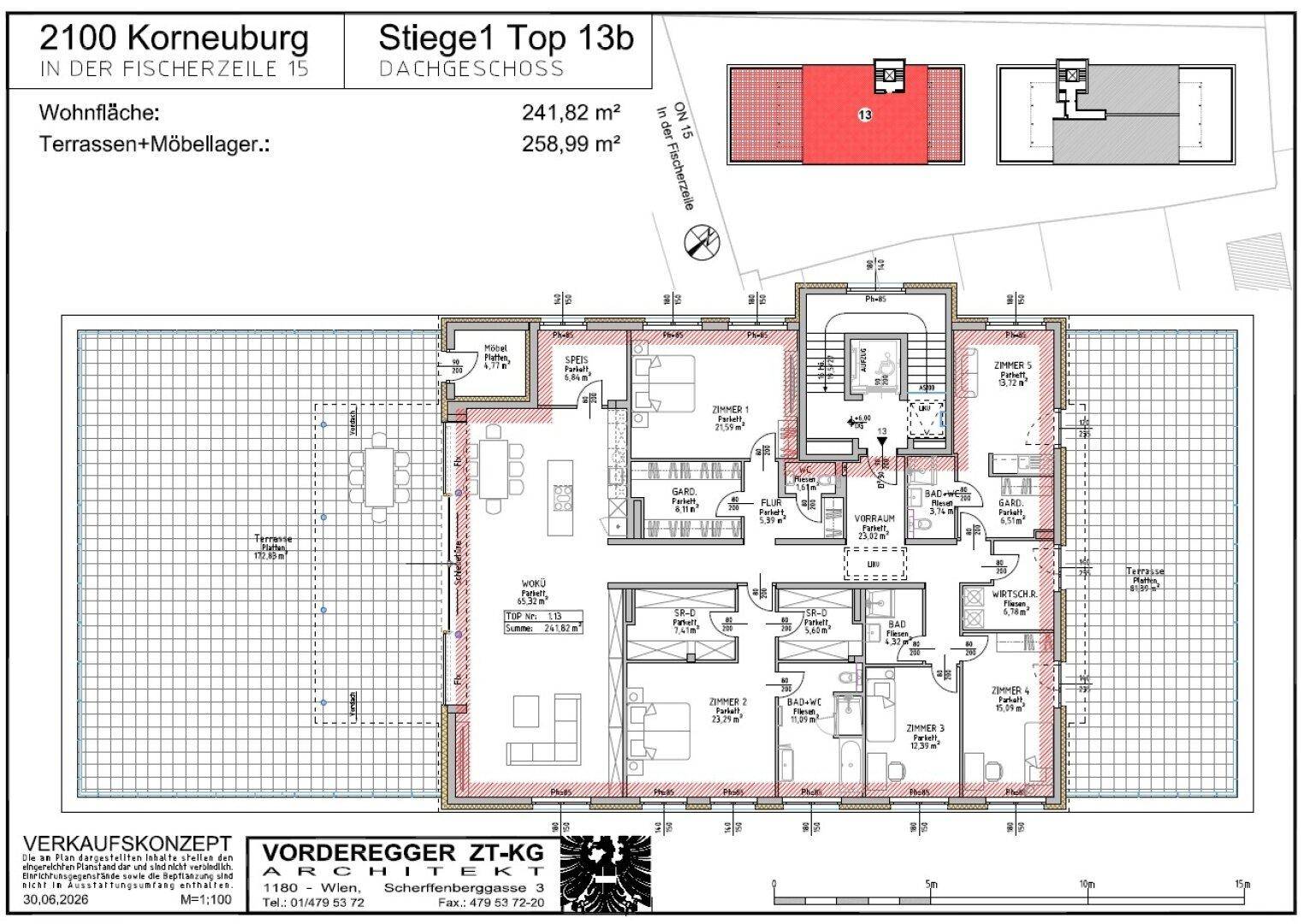Penthouse Top 13b, ohne Pool