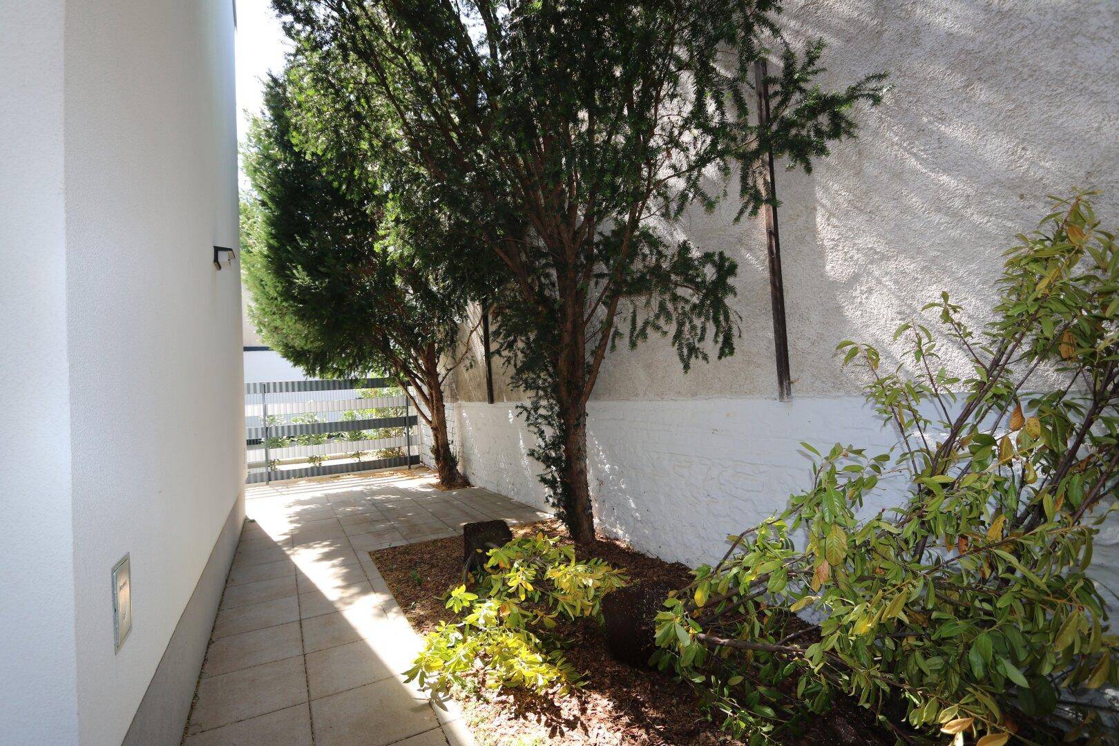 75 m² große Terrasse rund ums Haus