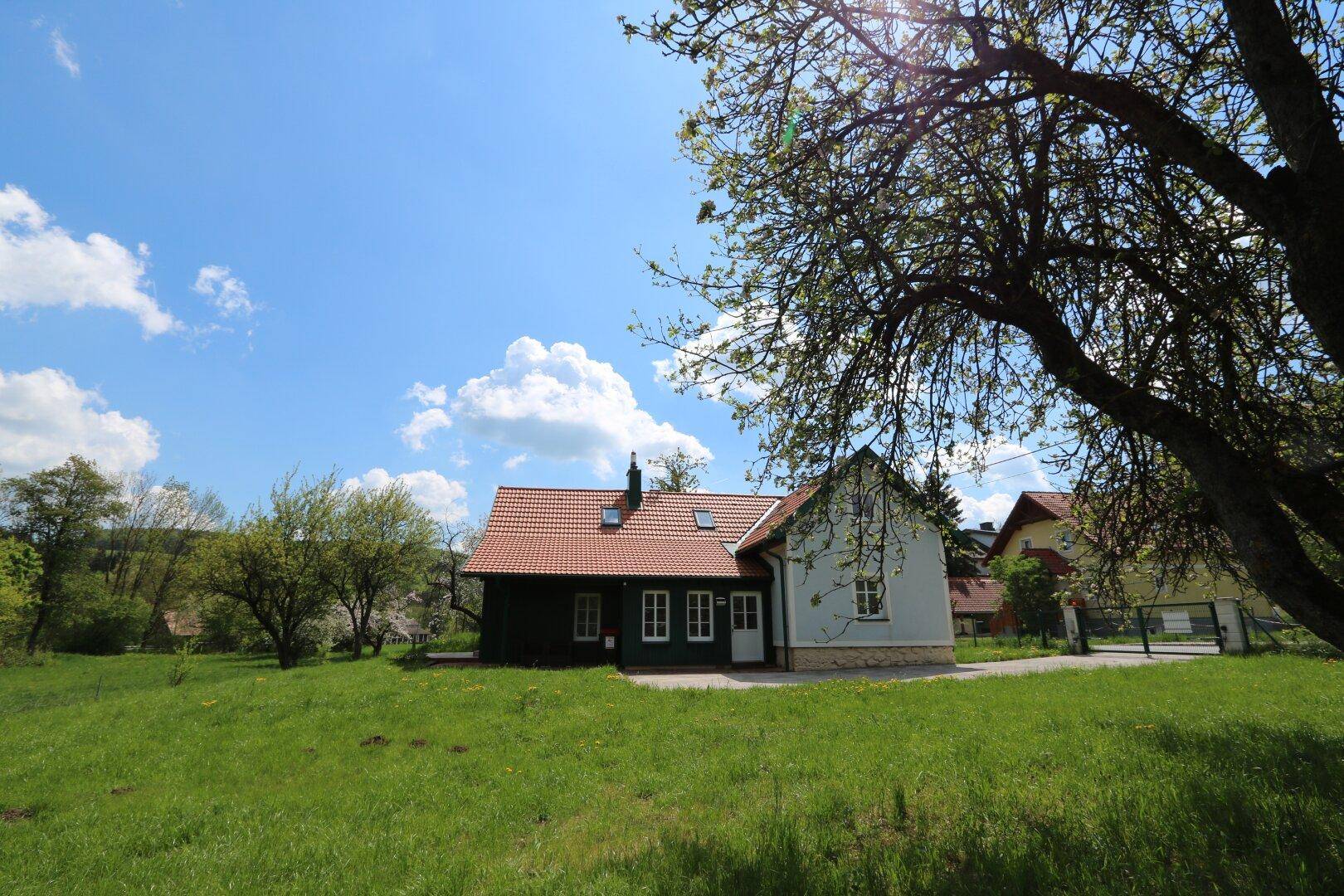 Ostansicht des Hauses/Obstgarten