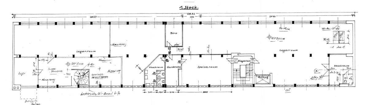 Grundriss 1. Stockwerk