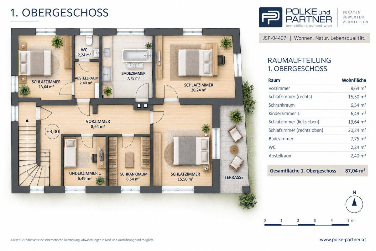 Grundriss Obergeschoss