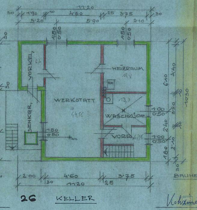 Grundriss Kellergeschoss