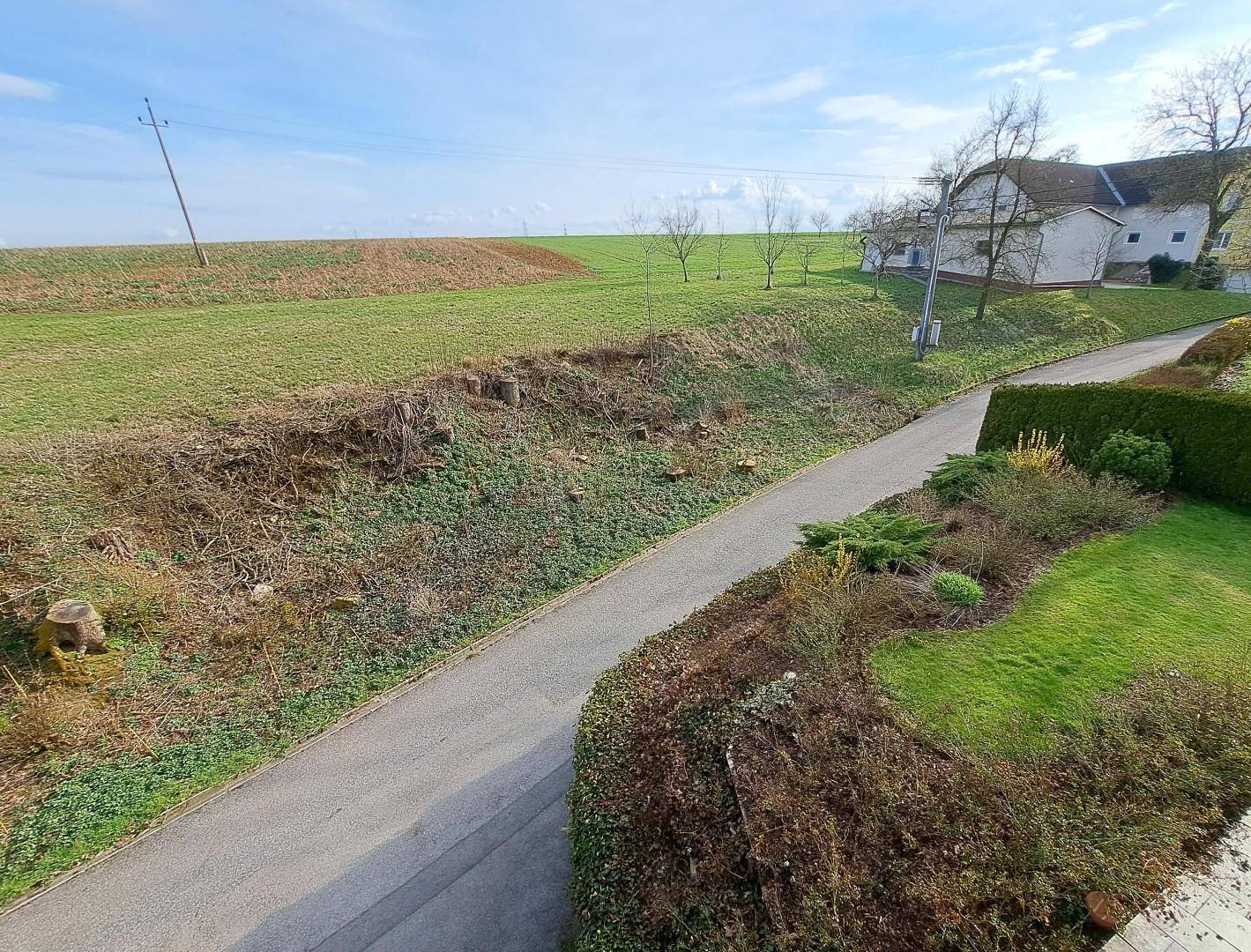 Ausblick vom DG-Balkon Richtung Süden