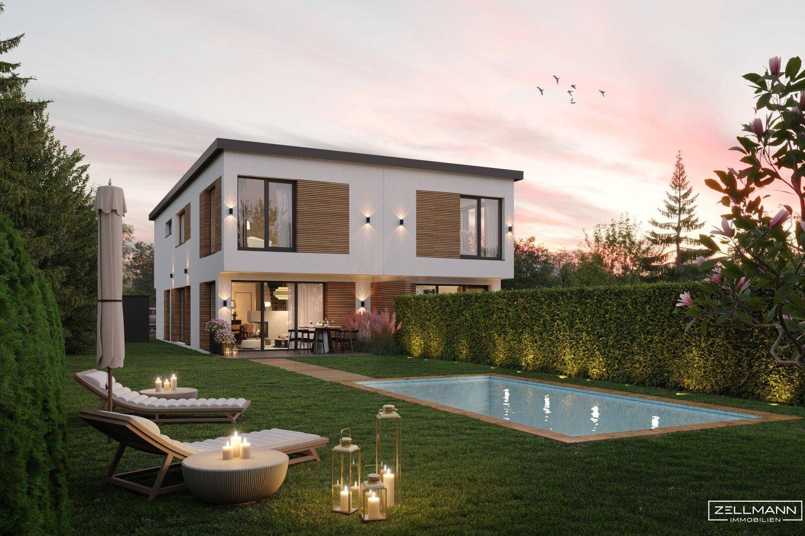 Bloom 23 – Exklusive Doppelhaushälfte mit Gartenidylle in Wien-Mauer | ZELLMANN IMMOBILIEN - Ansicht 2