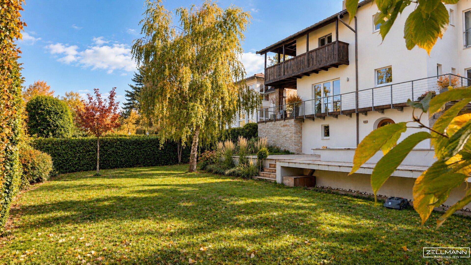AM LAINZER TIERGARTEN | ARCHITEKTENVILLA MIT POOL – AUSSERGEWÖHNLICHE ARCHITEKTUR IN EXKLUSIVER GRÜNLAGE | ZELLMANN IMMOBILIEN