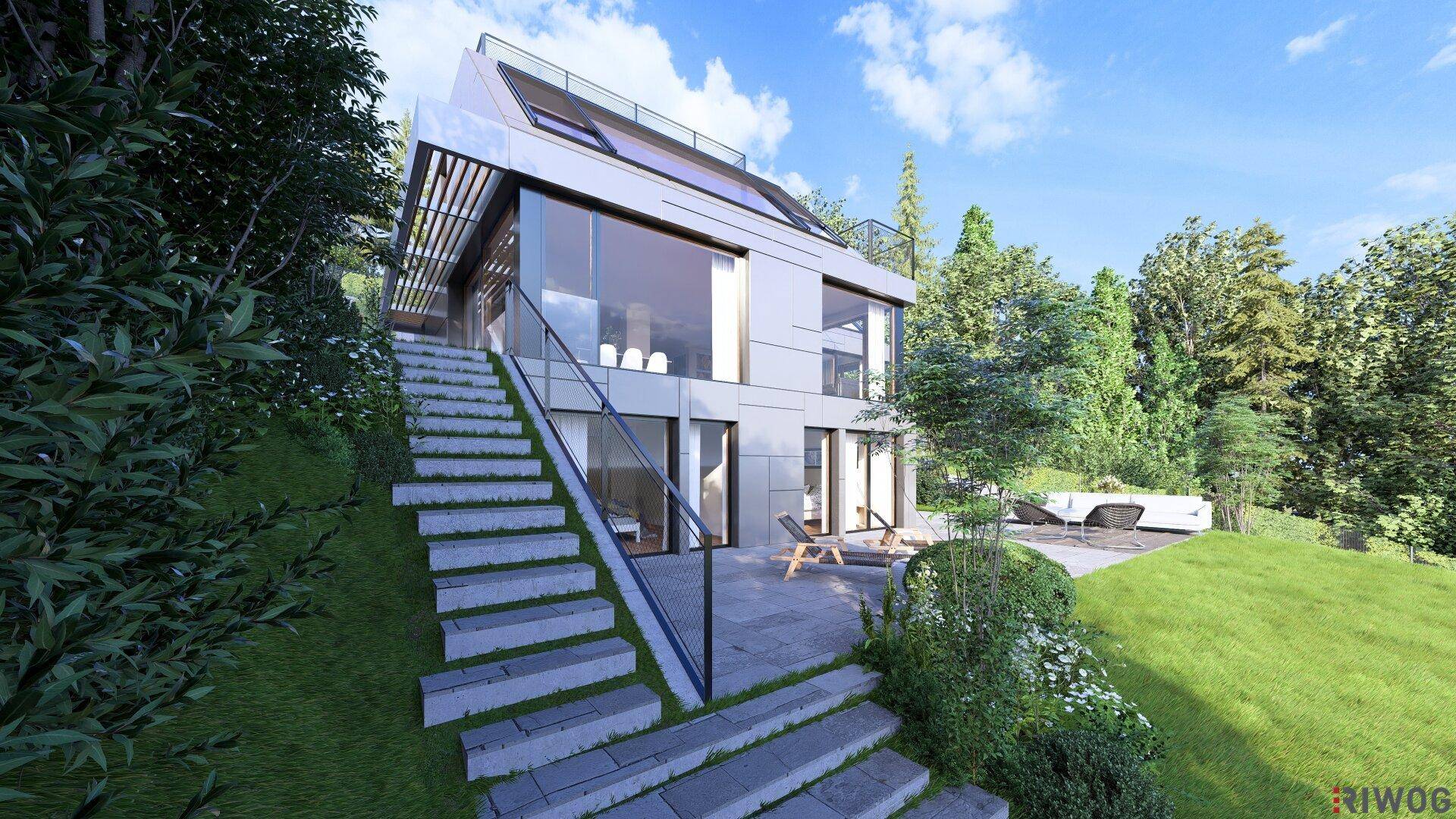 Baubewilligte Villa mit viel Platz in Grünlage - Ansicht 4