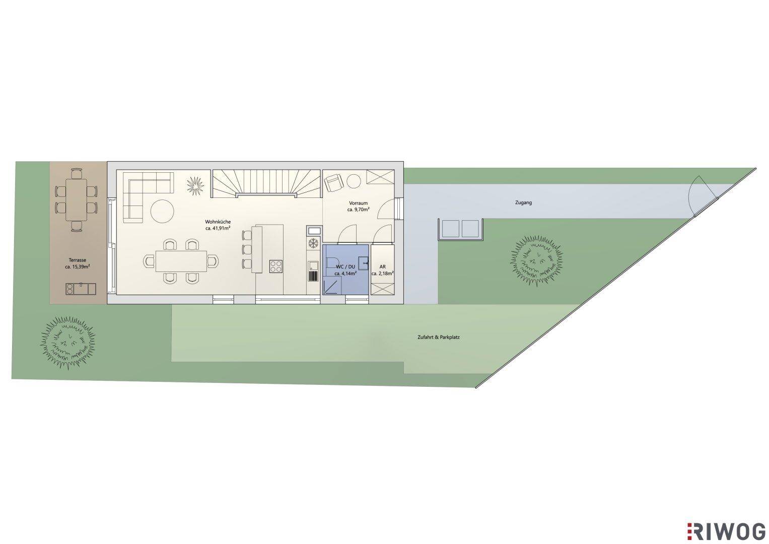 RUHELAGE | 5 Zimmer-Doppelhaus mit Keller | Luftwärmepumpe | Erstbezug nach Errichtung | optionaler 6 Raum – další