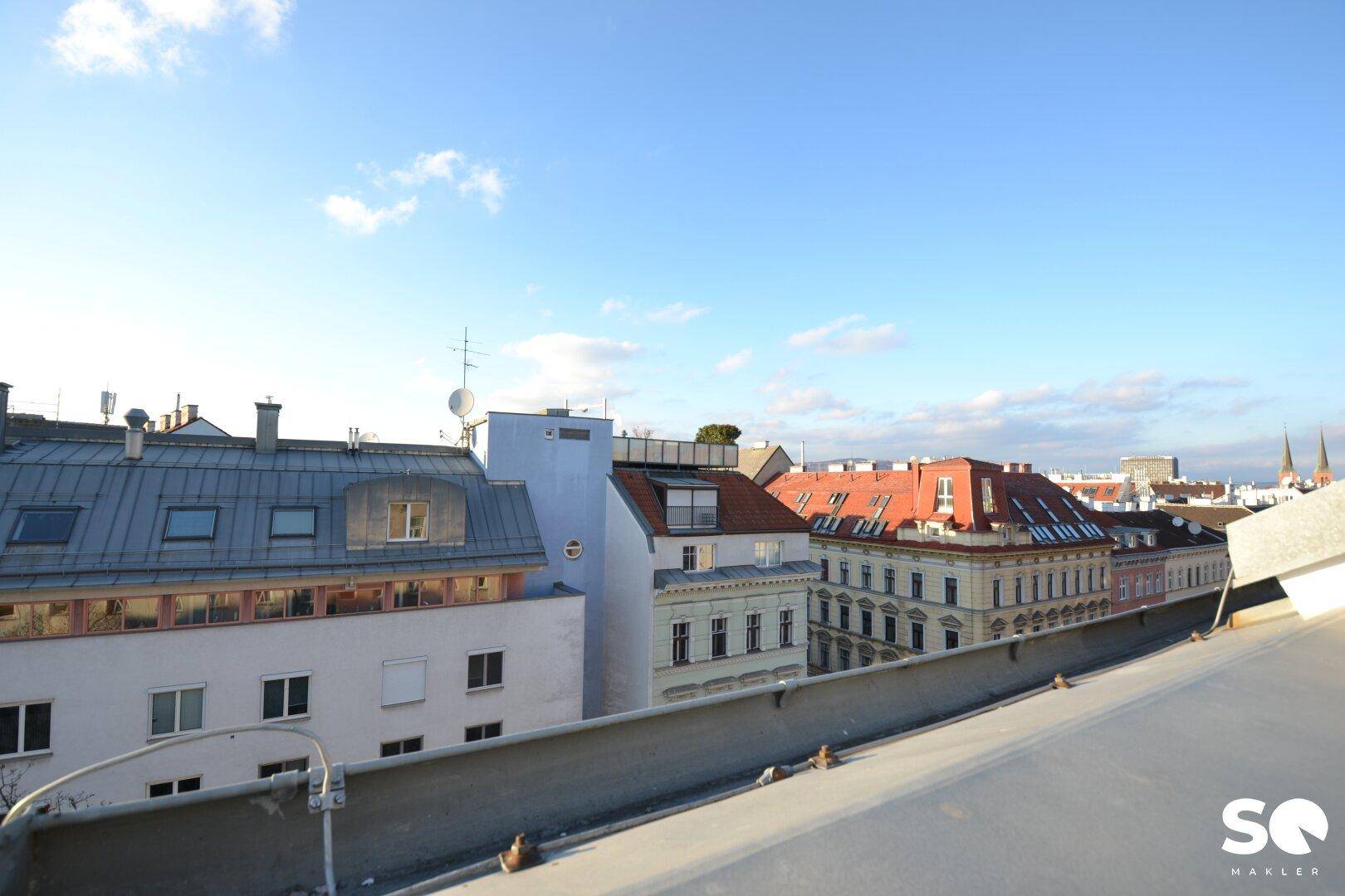 Ausblick Wohnzimmer und Schlafzimmer