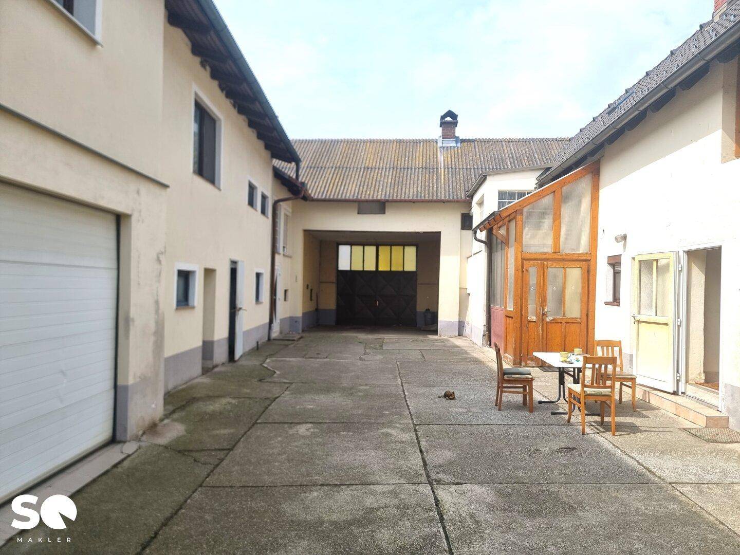 #SQ - DRASSBURG: EHEMALIGES BAUERNHAUS MIT HALLEN ALS LAGERFLÄCHEN ODER WERKSTATT - SANIERUNGSBEDÜRFTIG - Ansicht 2