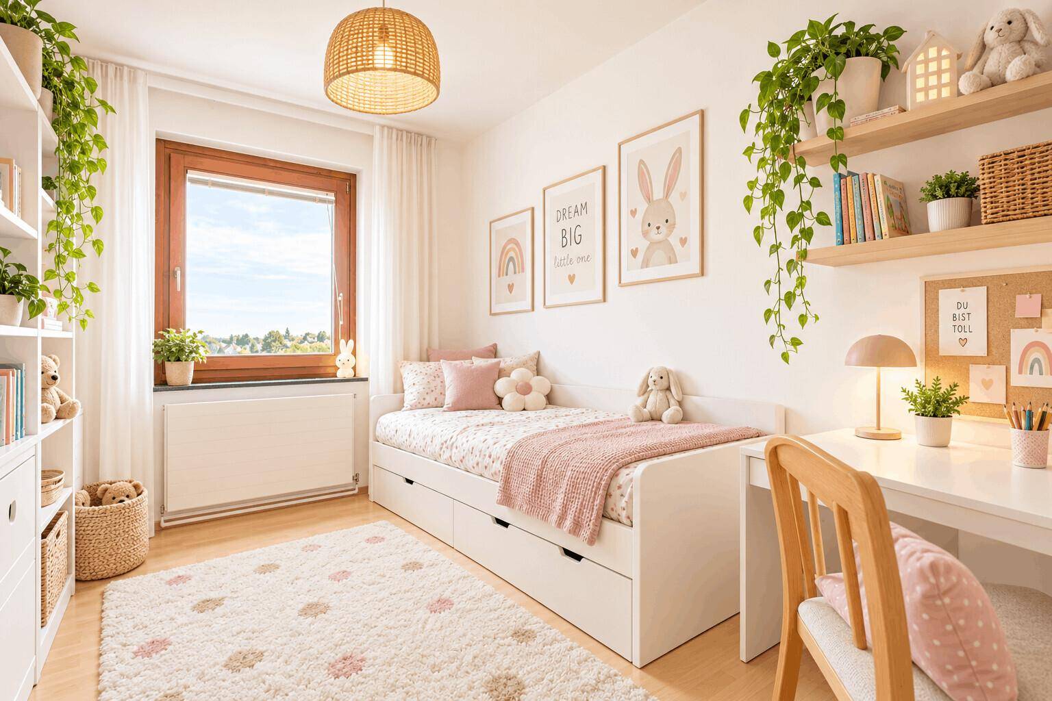 Renovierungsvorschlag Kinderzimmer (KI-generiert)