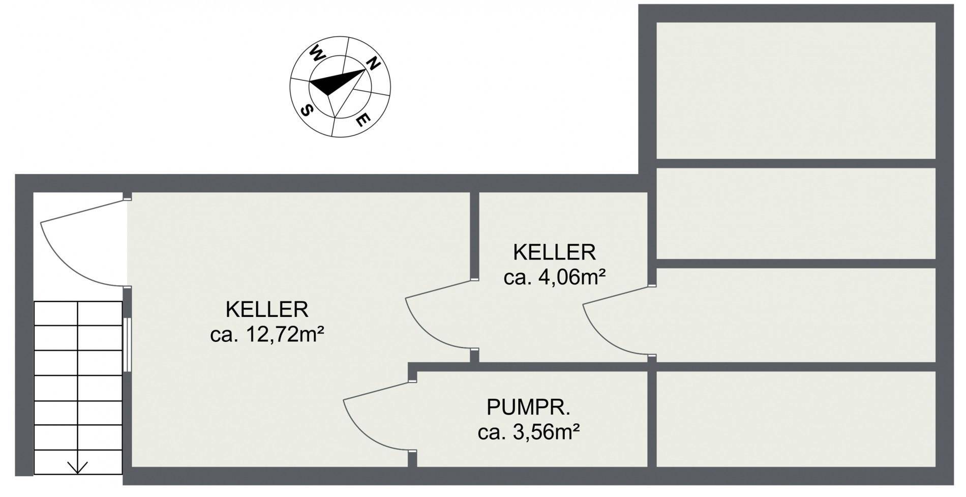 Grundriss Skizze - Keller