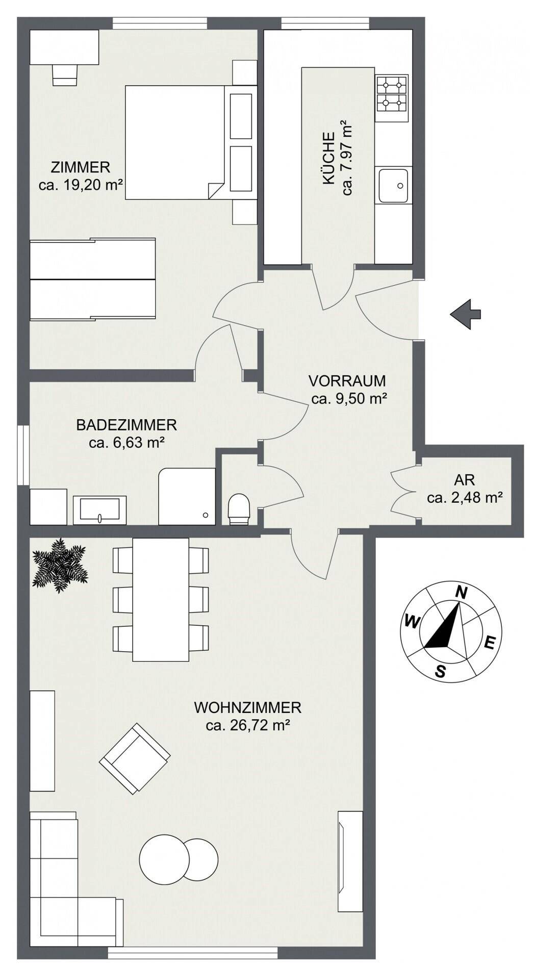 Grundriss - Skizze