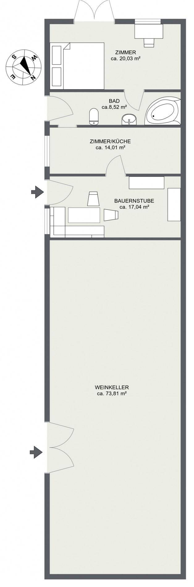 Grundriss EG - Skizze