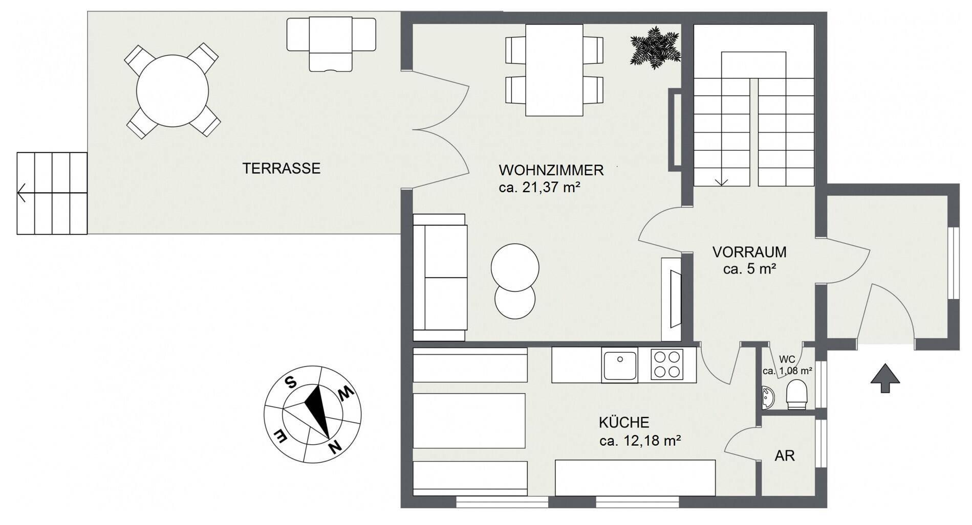 Grundriss EG - Skizze
