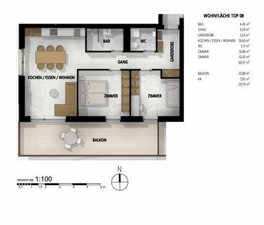 Architektonisch hochwertiger Neubau in Top-Lage von Scharnitz! Top 08 – další