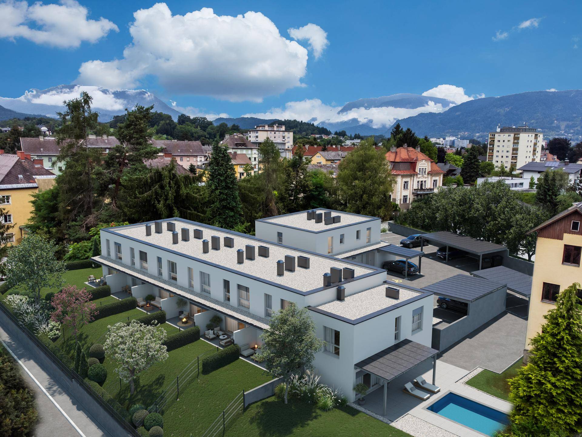 Modernes Reihenhaus mit Eigengarten und Terrasse in attraktiver Lage von Villach - Widok 2
