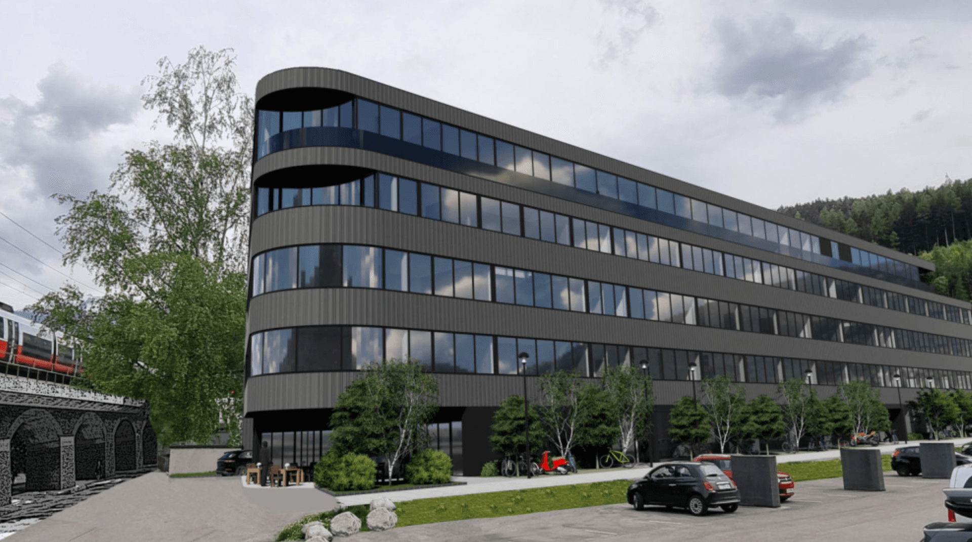 Exklusiver Neubau in Innsbruck-West: Erstbezug-Bürofläche zur Miete (Baurecht)! - Ansicht 2