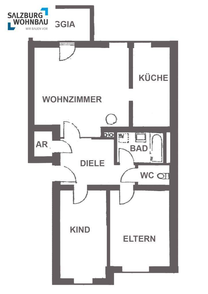 Wohnungsplan_Hüttau Nr. 74_Top 7_EG