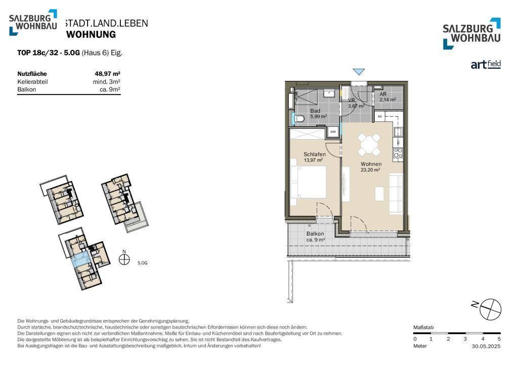 Wohnungsplan Top 32