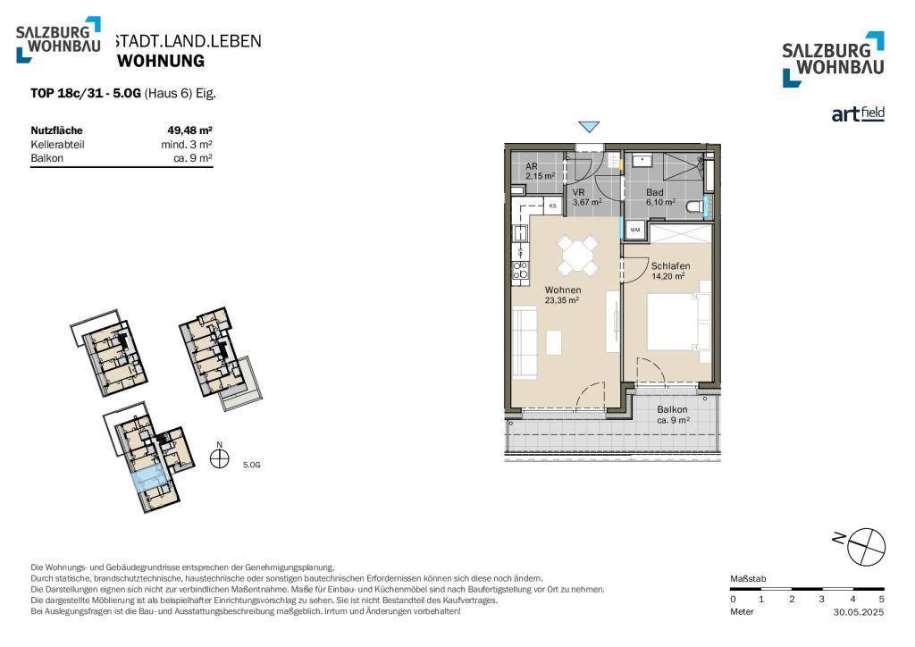 Wohnungsplan Top 31