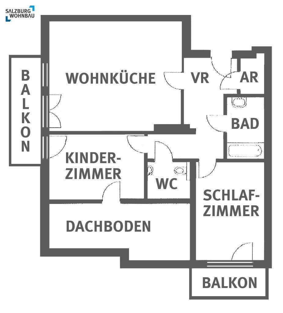 Wohnungsplan Top 10 DG
