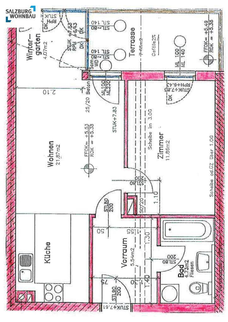 Wohnungsplan Top A3