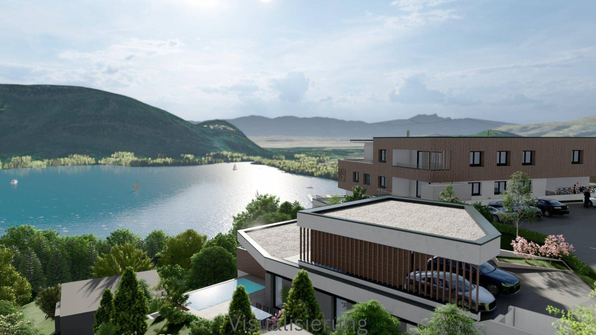 IHR EXKLUSIVER RÜCKZUGSORT AM OSSIACHER SEE! SENSATIONELLES BAUGRUNDSTÜCK INKLUSIVE EINEM BEWILLIGTEN EINFAMILIENWOHNHAUS MIT UNBESCHREIBLICHEM SEE-, BERG- UND WEITBLICK! - Visning 2